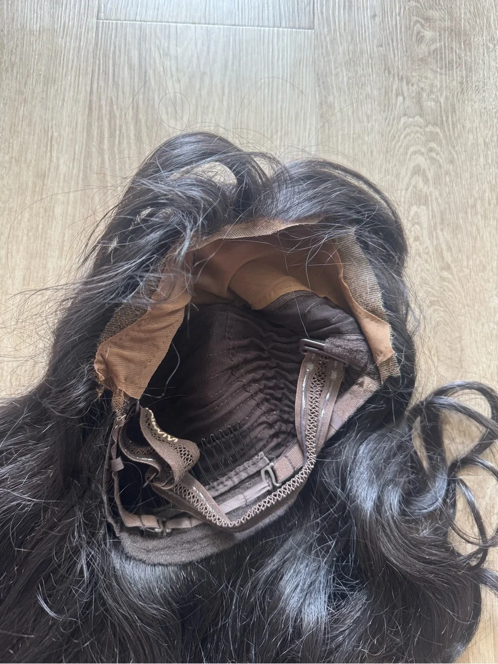 Hairvivi 18 inch silky small cap size 21-22 Dark Brown Wig with Included Wig Cap